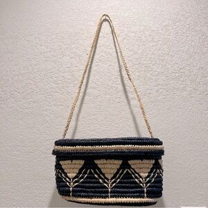 Mar Y Sol Marysol Resort Style Ruffia Basket Shoulder Bag NWOT